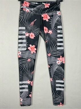 Drakon Colombian Workout High Waist Floral Leggings Women Compression Tight OS